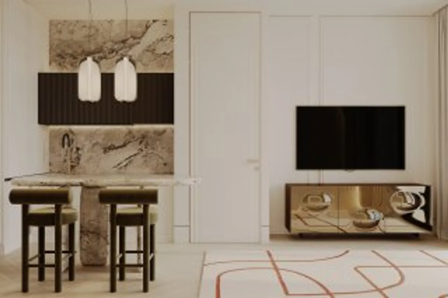 Ocean View bedrooms 1 square 53