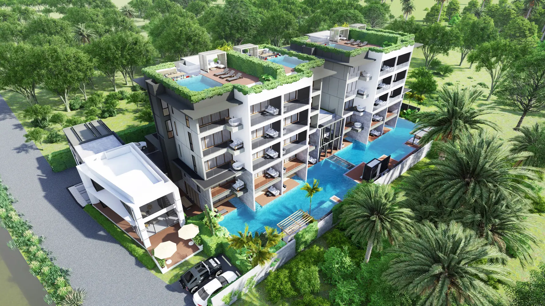 Bright Phuket bedrooms 1 square 71.5