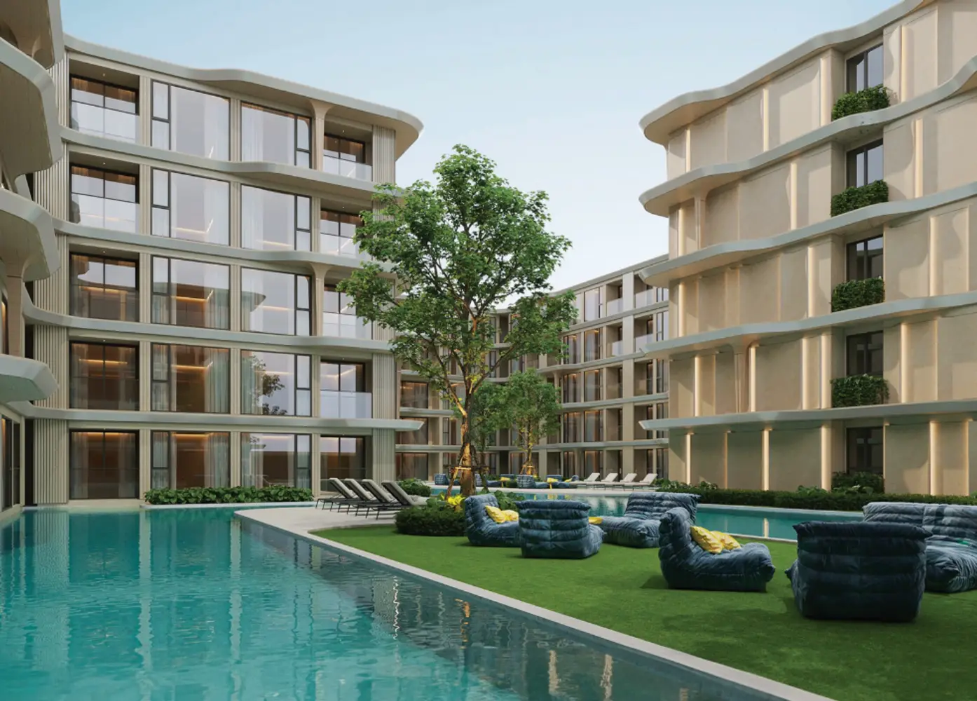 Bellevue Beachfront bedrooms 2 square 80